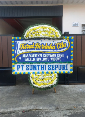 Papan Bunga Duka di Jakasampurna