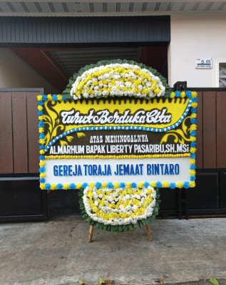 Papan Bunga Duka di Jakasampurna